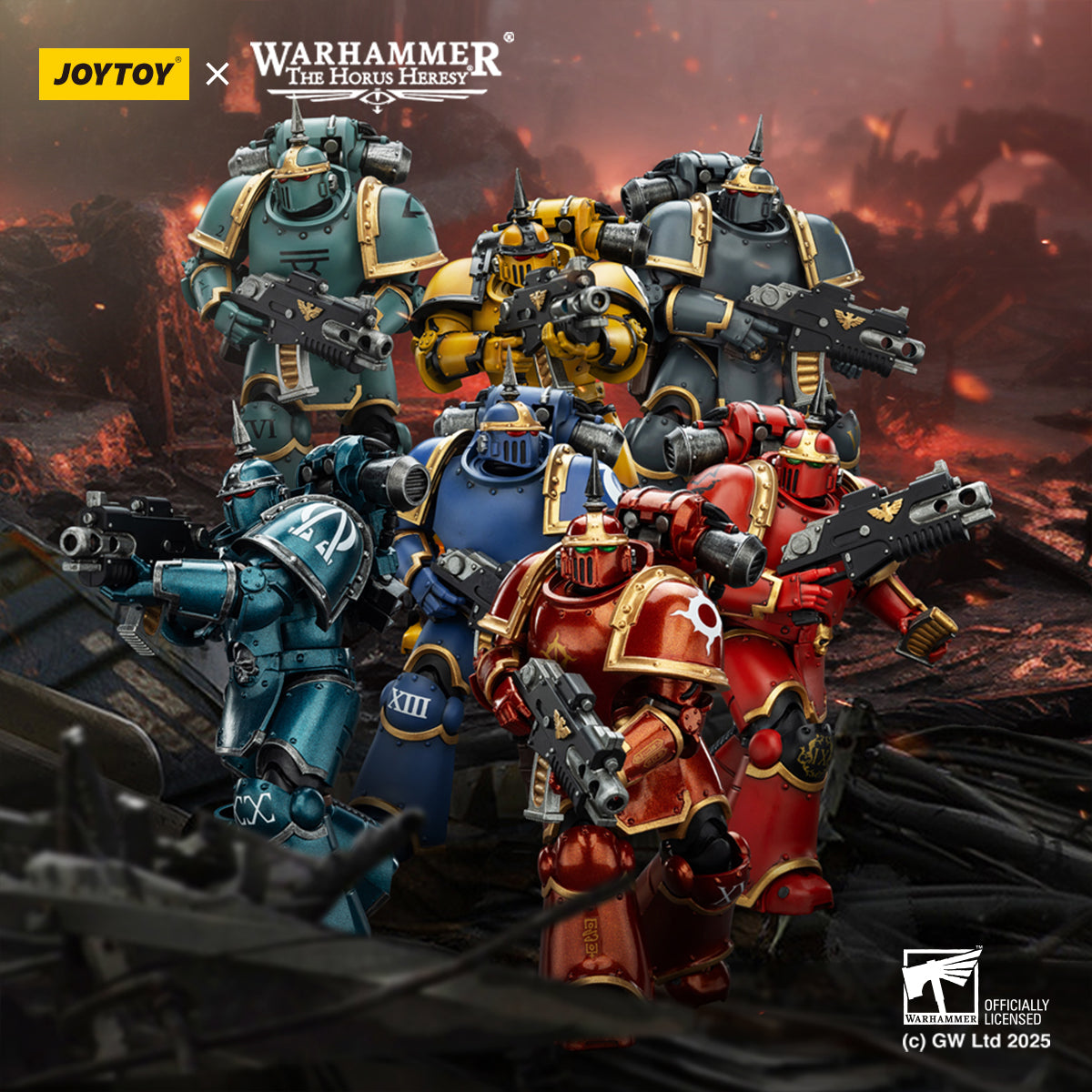 JOYTOY Warhammer The Horus Heresy - MK III Tactical Legionary (Set of 7)