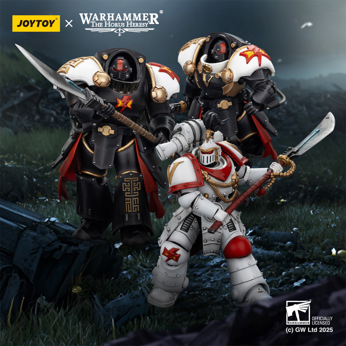 JOYTOY Warhammer The Horus Heresy - White Scars Terminator squad