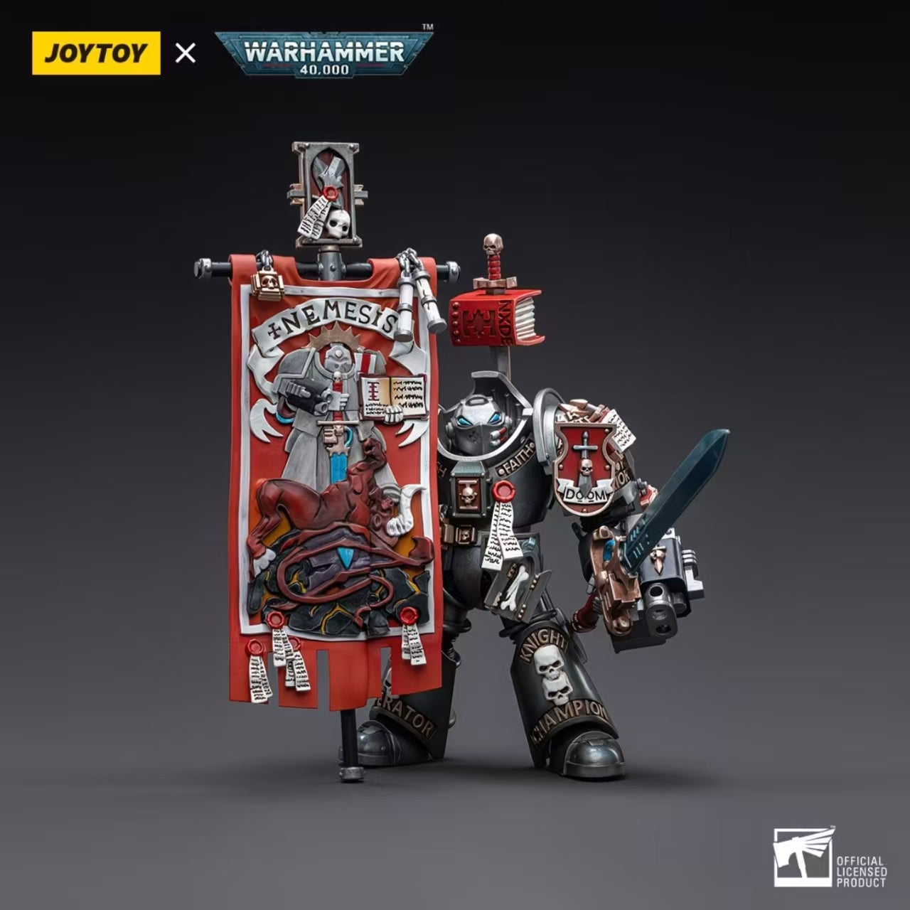 JOYTOY Warhammer 40,000 - Grey Knights Terminator Squad – Reissue (4 Figures Set)