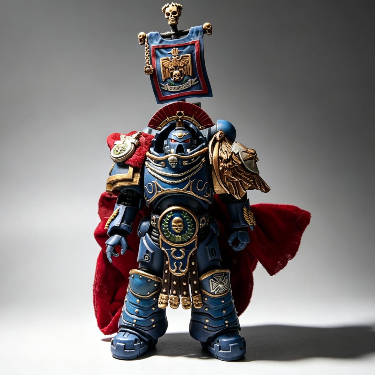 Ultramarines Cato Sicarius in Gravis Armor – Custom Repaint