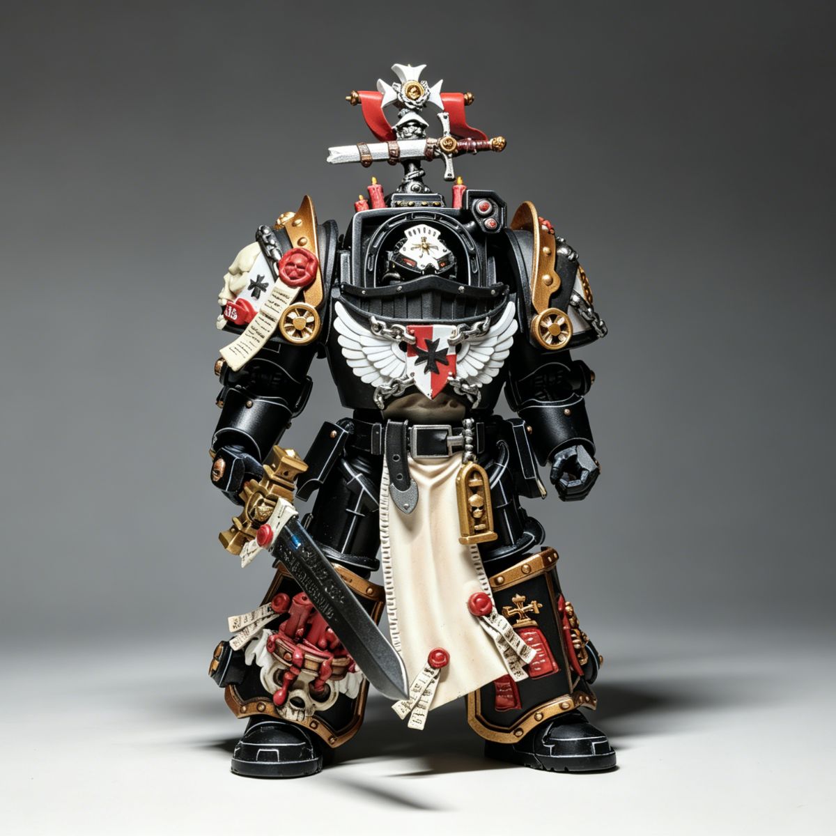 Black Templars Marshal in Terminator Armor – Custom Repaint