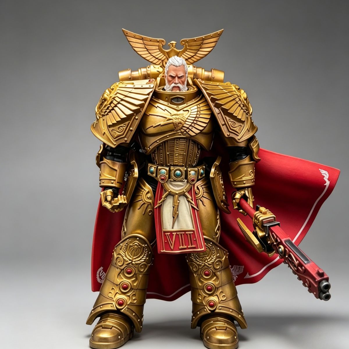 Imperial Fists Rogal Dorn Aged Version Head Sculpt – Upgrade Part