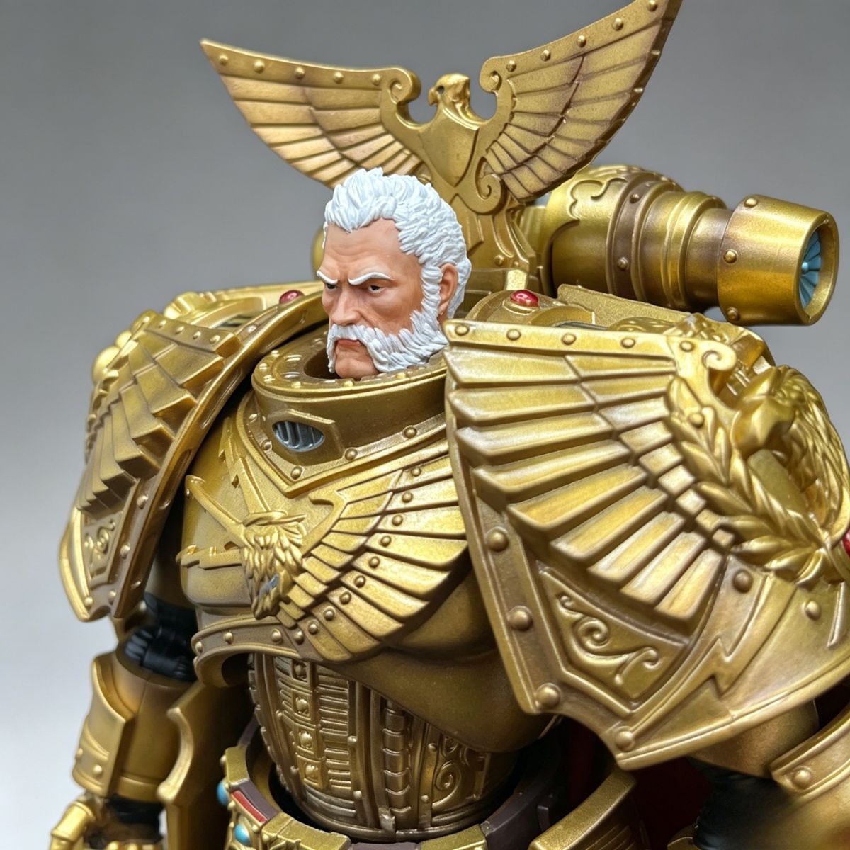 Imperial Fists Rogal Dorn Aged Version Head Sculpt – Upgrade Part