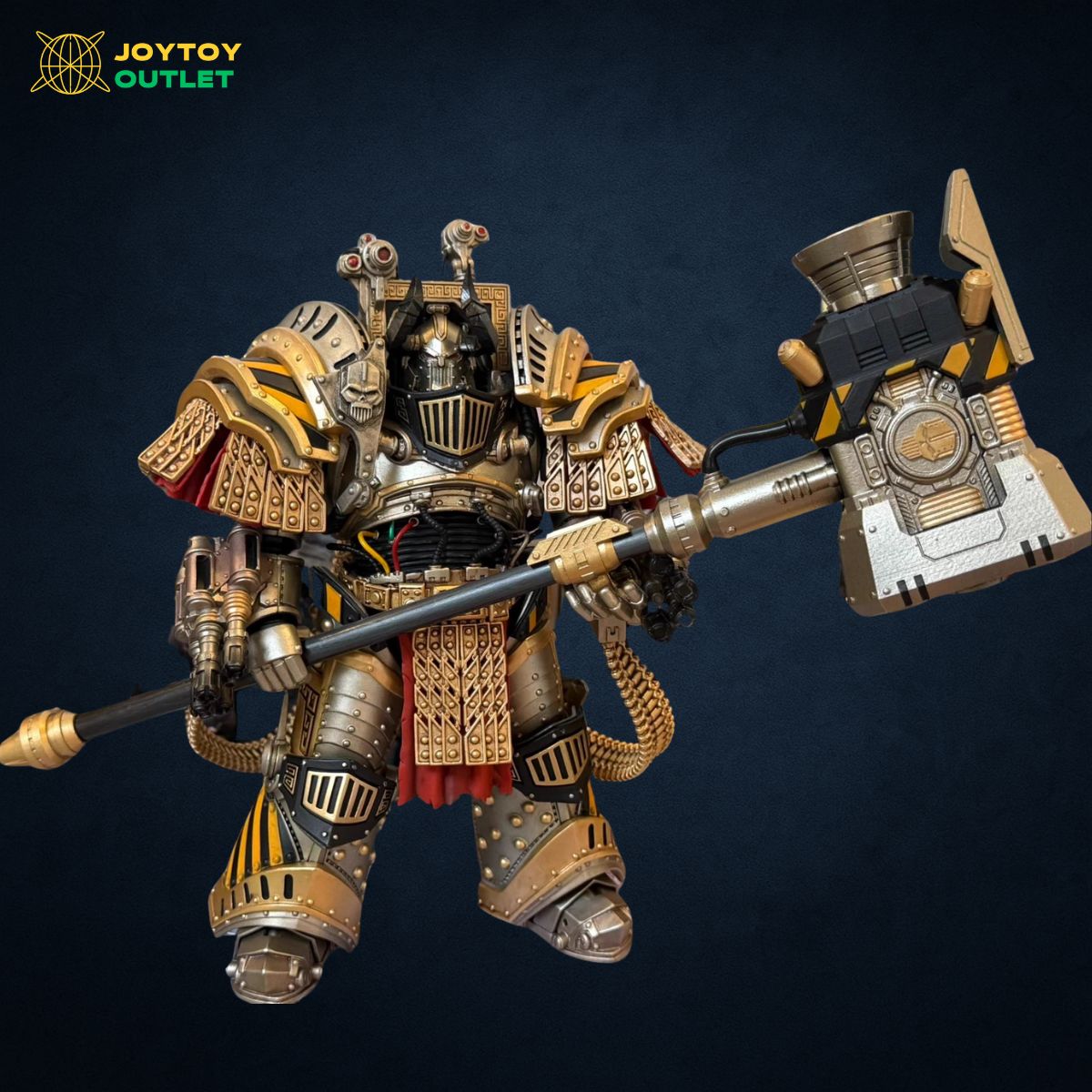 Iron Warriors Perturabo Heavy Power Hammer & Black Horned Helmet Set – Upgrade Part