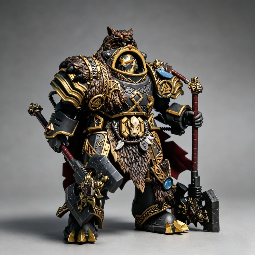 Space Wolves Wolf Guard Terminator Dual Axes Custom Repaint | Warhammer ...