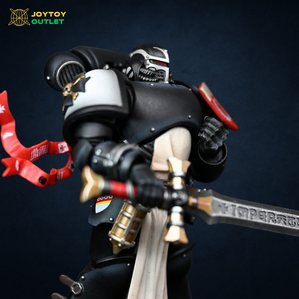 Black Templars Emperor’s Champion Style Helmet Head Sculpt – Upgrade Part