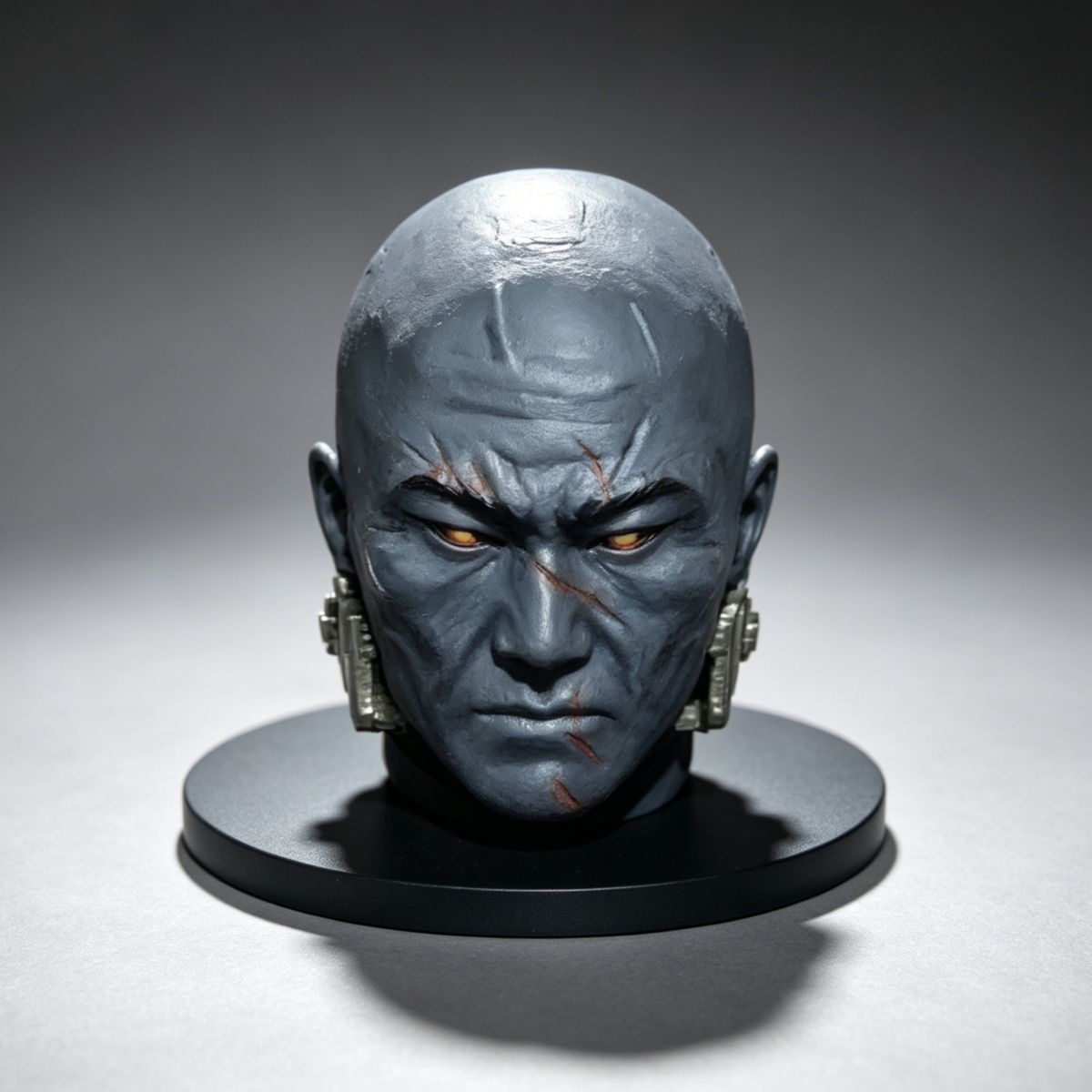 Salamanders Vulkan He'stan Style Unhelmeted Head Sculpt – Upgrade Part