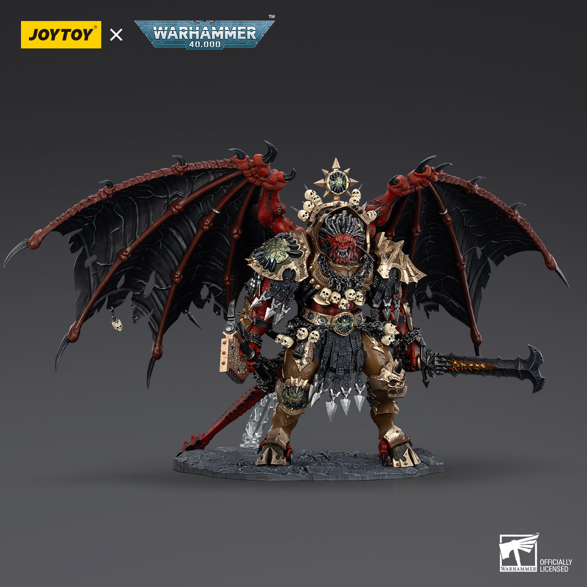 JOYTOY Warhammer 40,000 - World Eaters Angron Daemon Primarch of Khorne