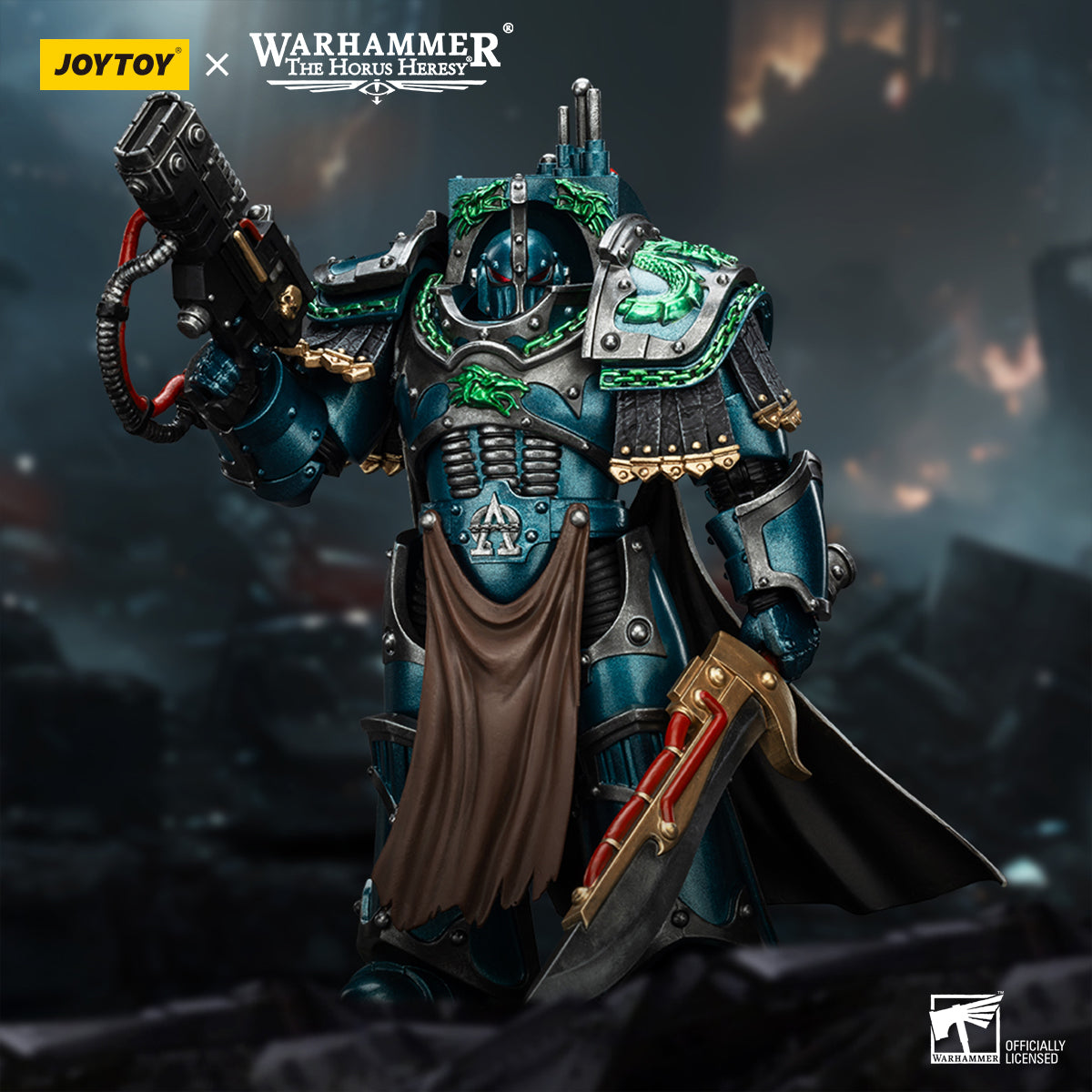 JOYTOY Warhammer The Horus Heresy - Alpha Legion Praetor in Cataphractii Terminator Armour