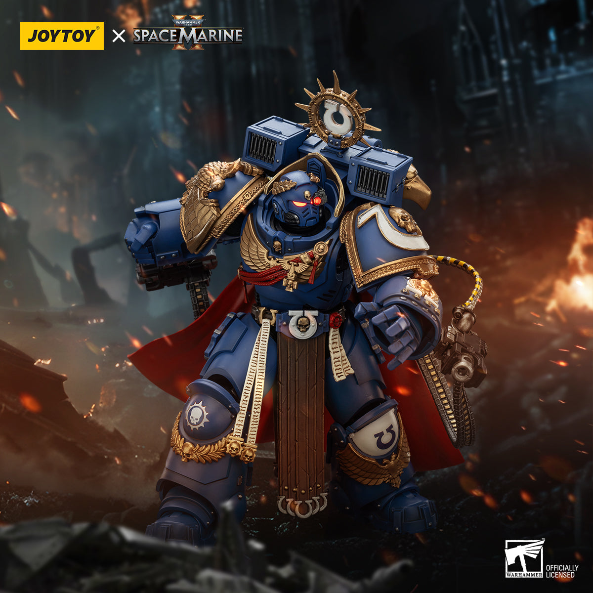 JoyToy Warhammer 40,000: Space Marine 2 Ultramarines Victrix Honour Guard Squad