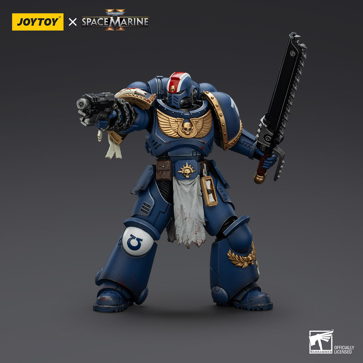 JoyToy Warhammer 40,000: Space Marine 2 Ultramarines Lieutenant Titus-Collectors Edition