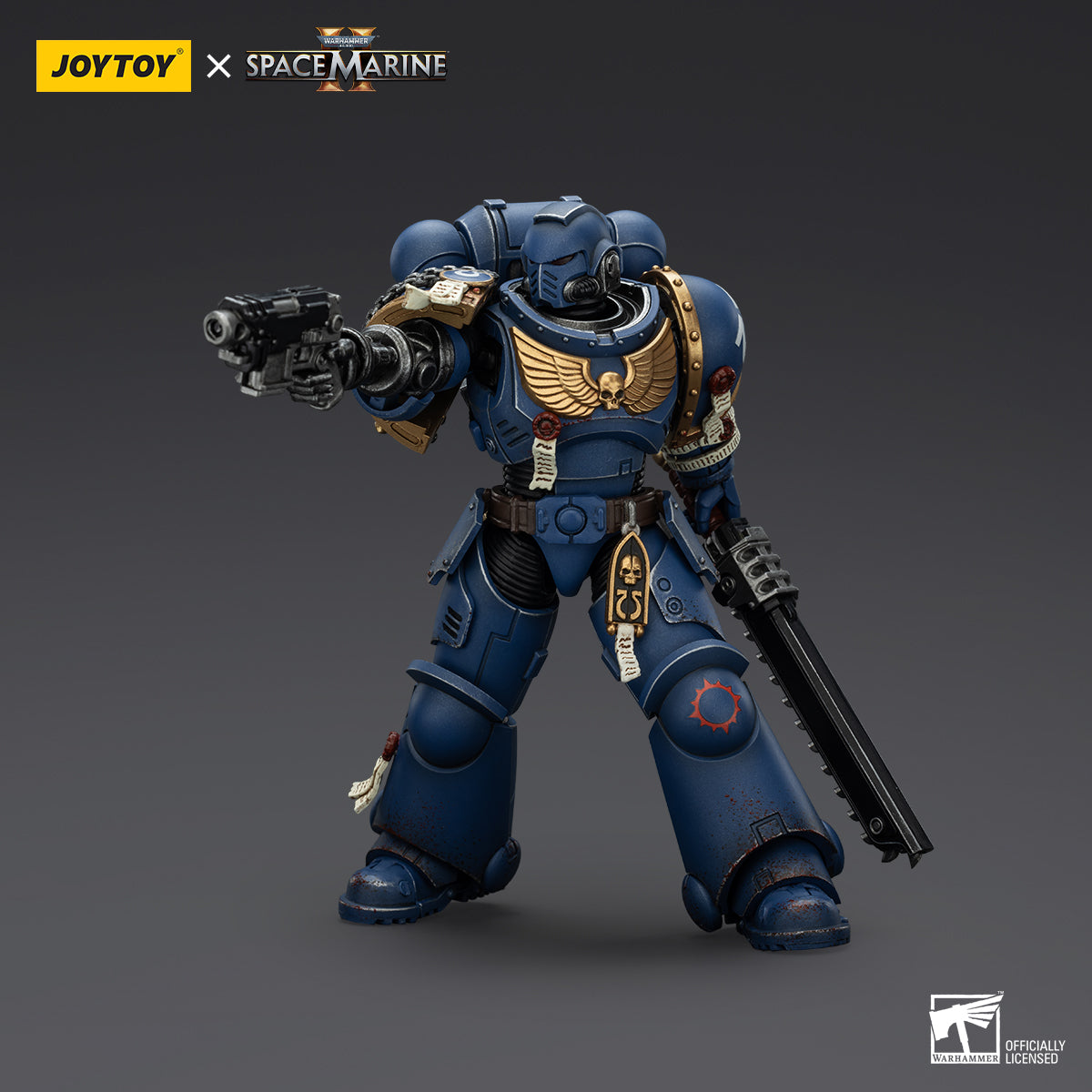 JoyToy Warhammer 40,000: Space Marine 2 Ultramarines Brother Chairon-Collectors Edition