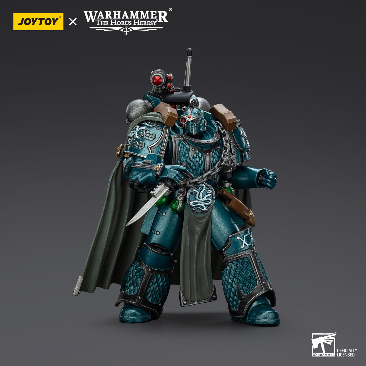 JOYTOY Warhammer The Horus Heresy - Alpha Legion Exodus 'The One Who is Many' with Sniper Rifle And Power Dagger