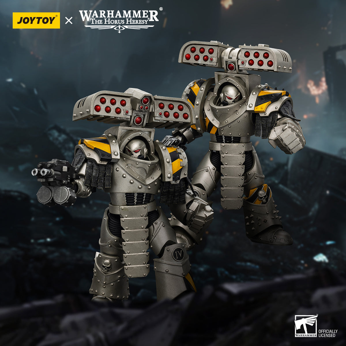 JOYTOY Warhammer The Horus Heresy - Iron Warriors Tyrant Siege Terminator Squad