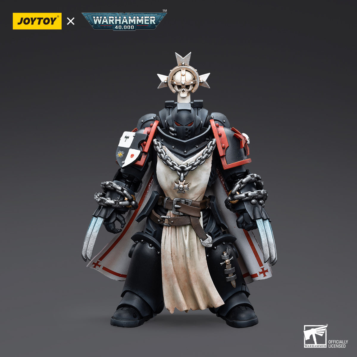 JOYTOY Warhammer 40,000 - Black Templars Primaris Sword Brethren Alberic