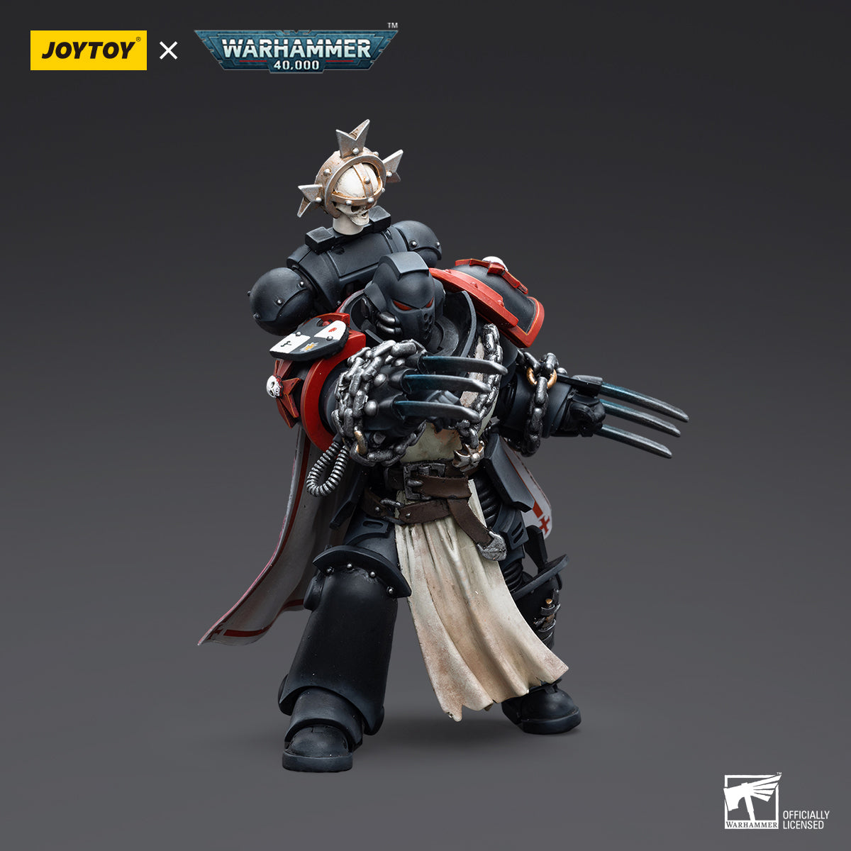 JOYTOY Warhammer 40,000 - Black Templars Primaris Sword Brethren Alberic