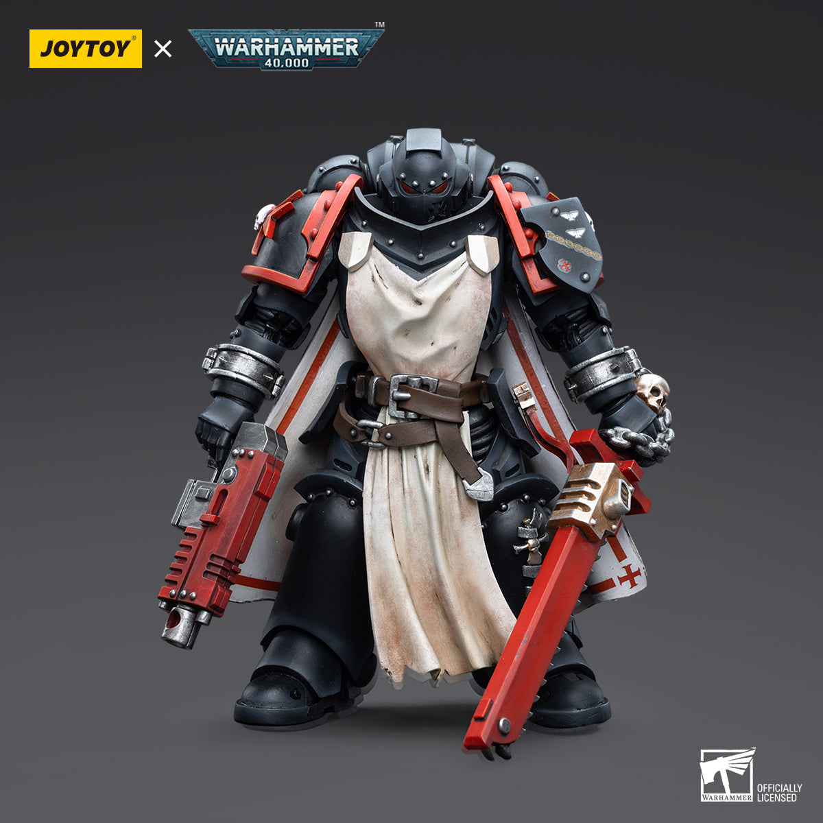 JOYTOY Warhammer 40,000 - Black Templars Primaris Sword Brethren Harmund