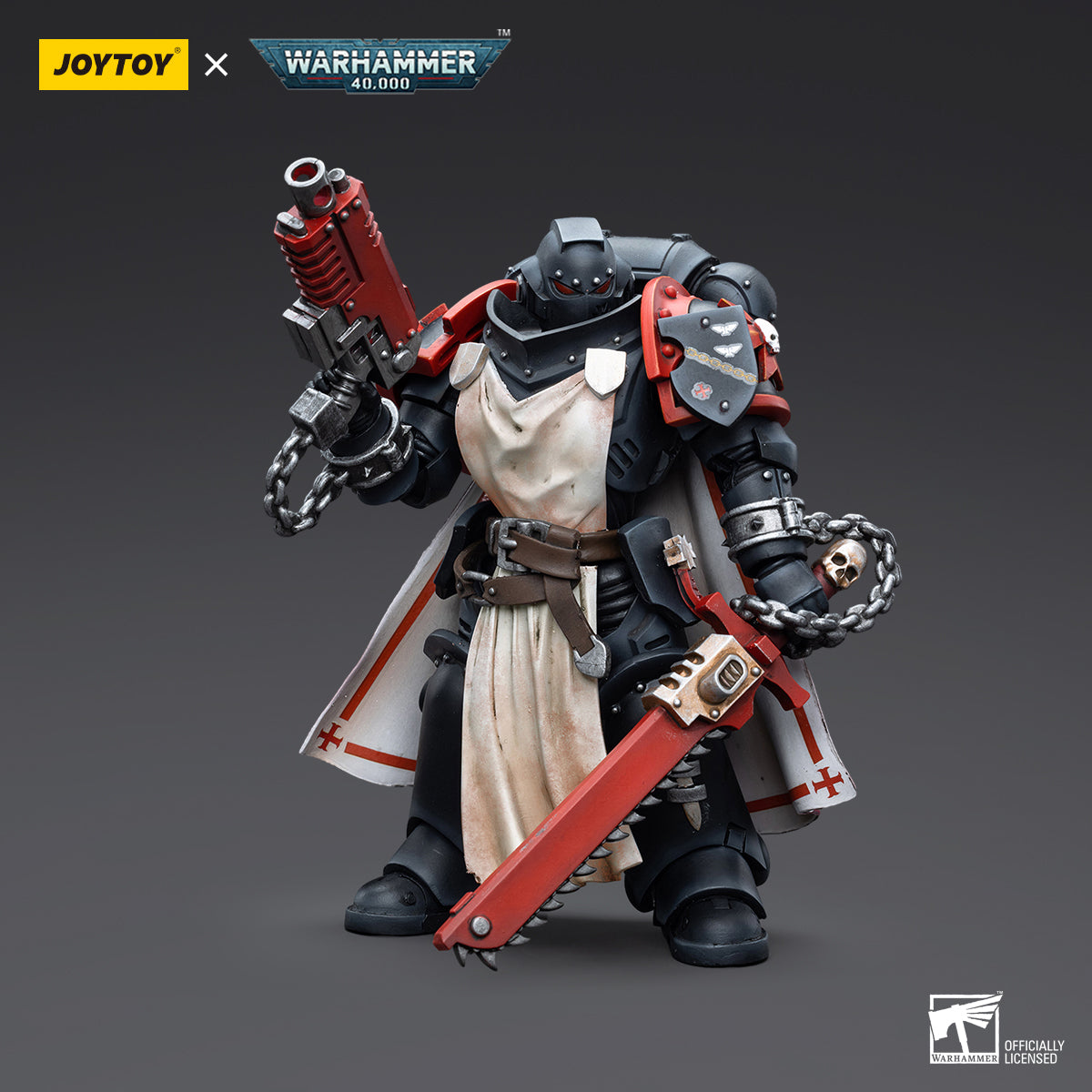 JOYTOY Warhammer 40,000 - Black Templars Primaris Sword Brethren Harmund