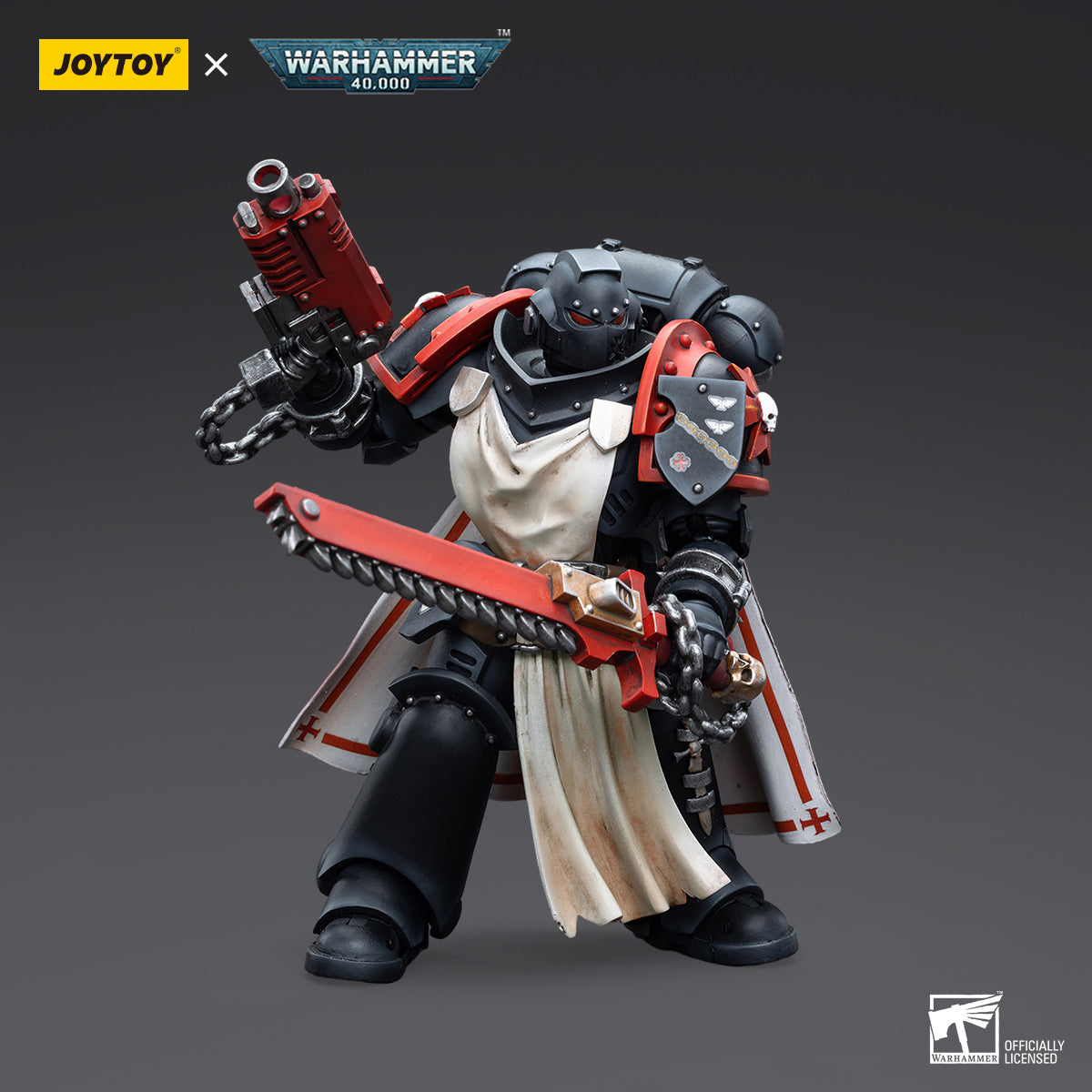 JOYTOY Warhammer 40,000 - Black Templars Primaris Sword Brethren Harmund