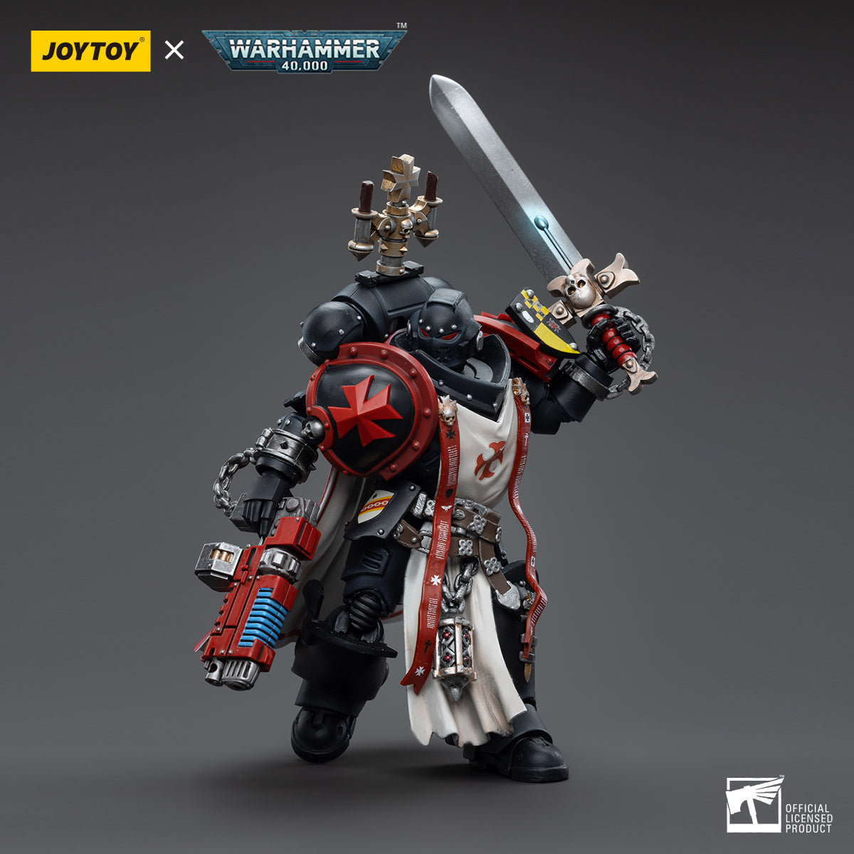 JOYTOY Warhammer 40,000 - Black Templars Sword Brethren Brother Lombast