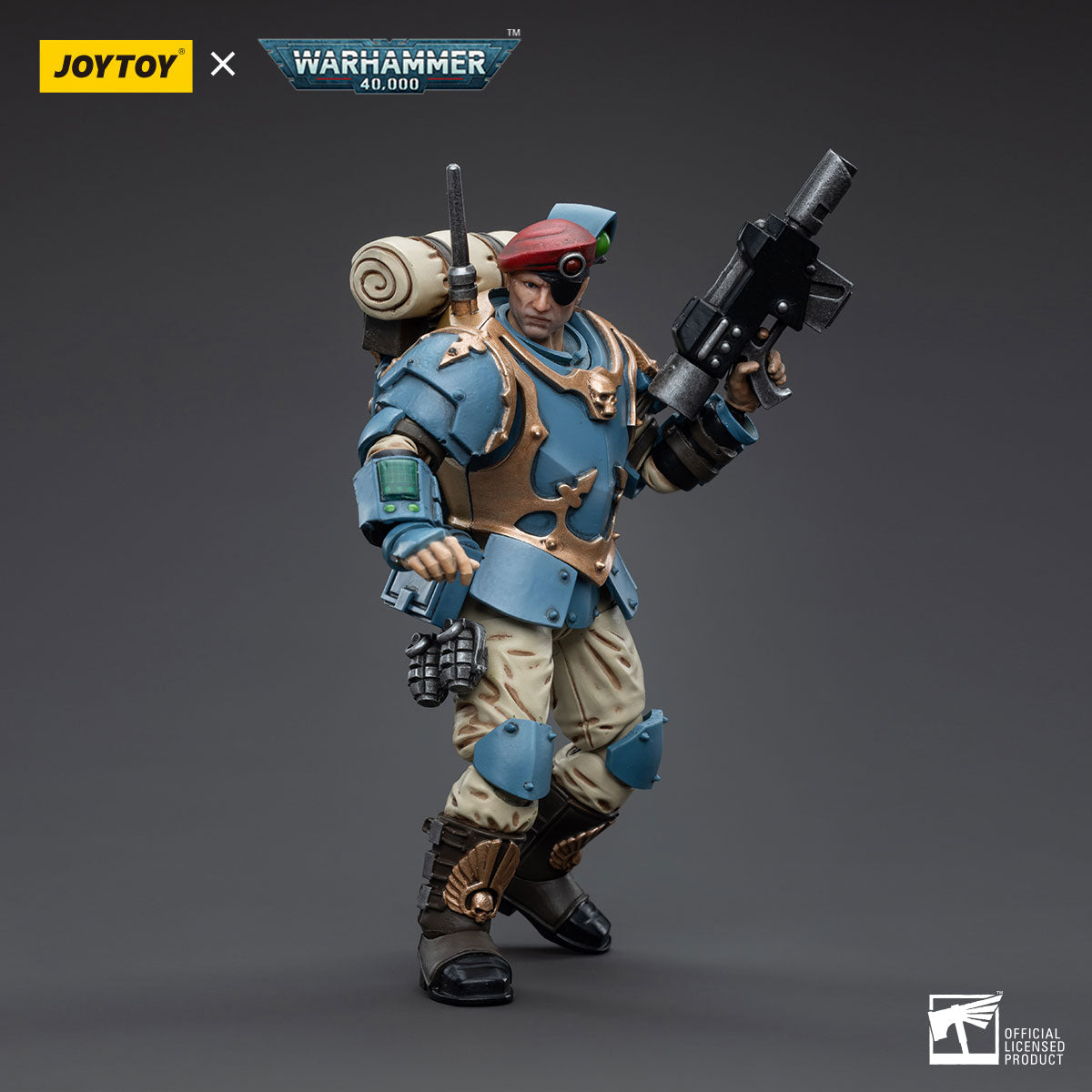 JOYTOY Warhammer 40,000 - Astra Militarum Tempestus Scions Command Squad 55th Kappic Eagles Banner Bearer