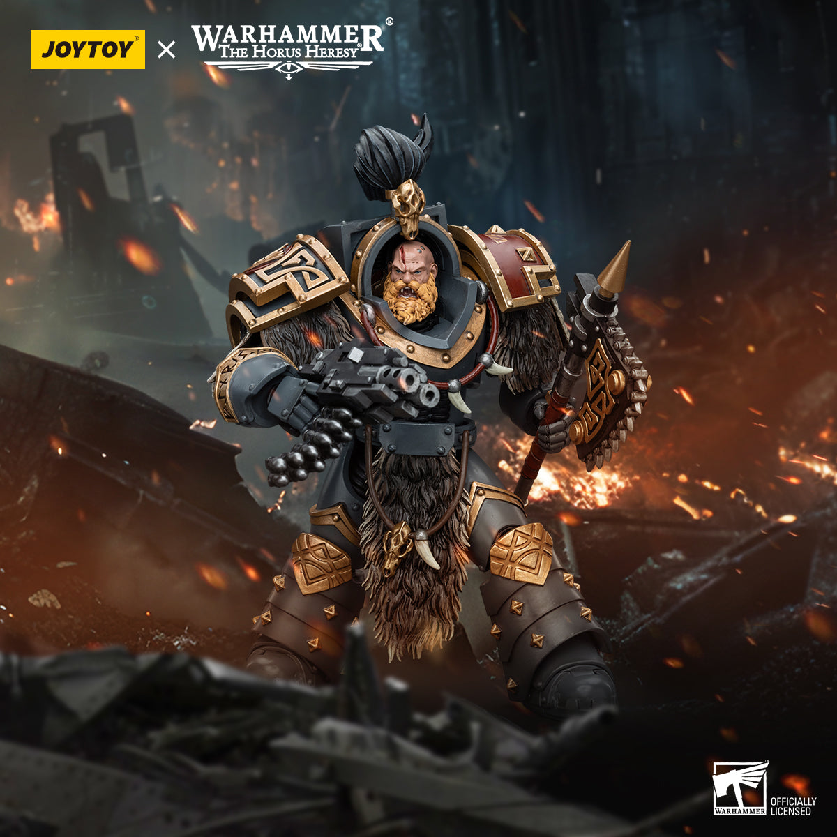 JOYTOY Warhammer The Horus Heresy - Space Wolves Varagyr Wolf Guard