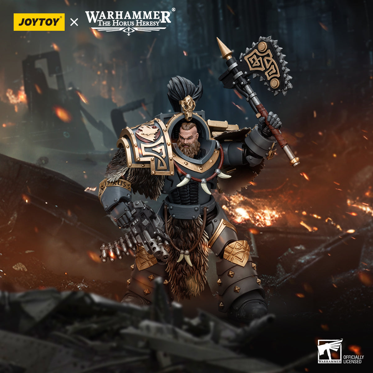 JOYTOY Warhammer The Horus Heresy - Space Wolves Varagyr Wolf Guard
