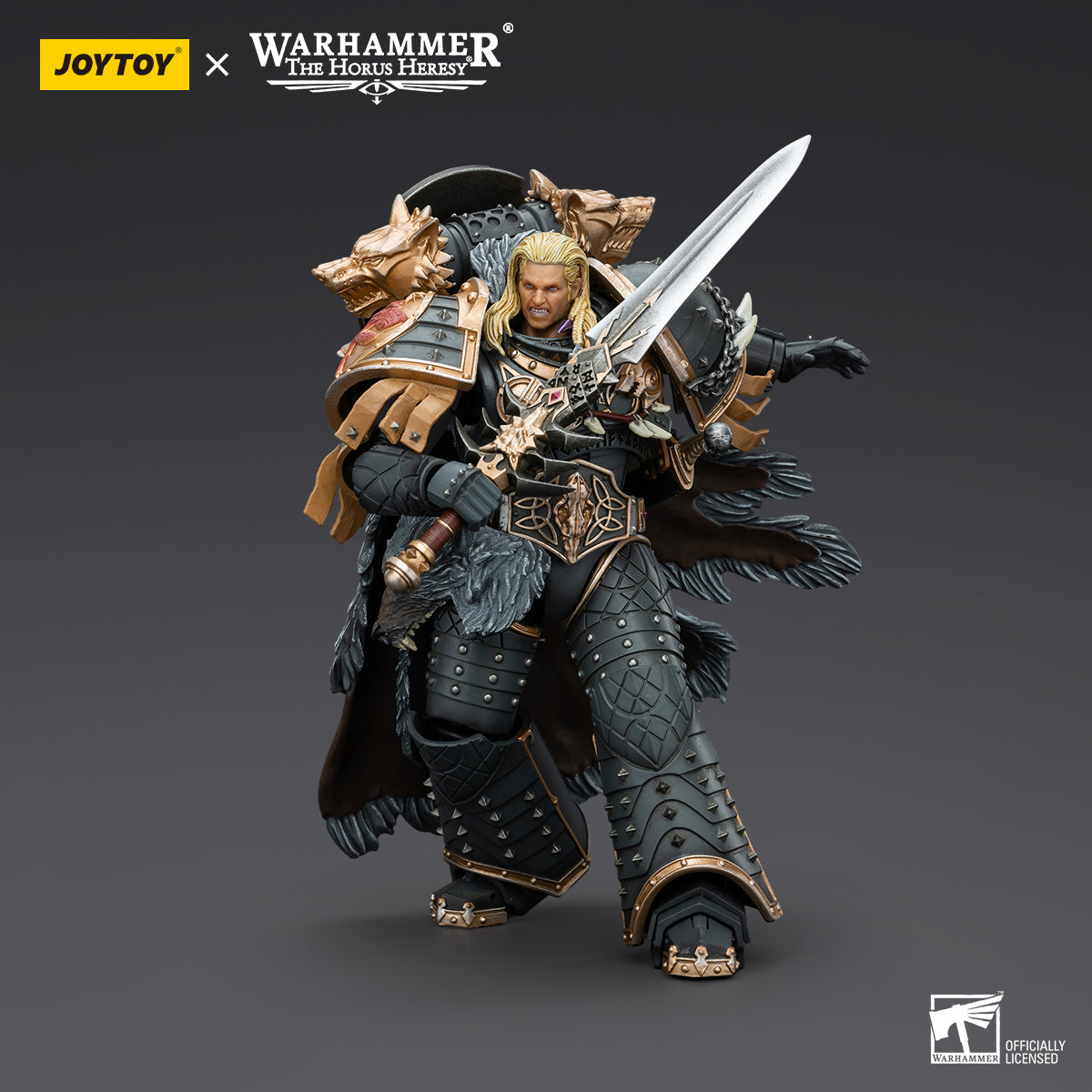 JOYTOY Warhammer The Horus Heresy - Space Wolves Leman Russ, Primarch of the VIth Legion