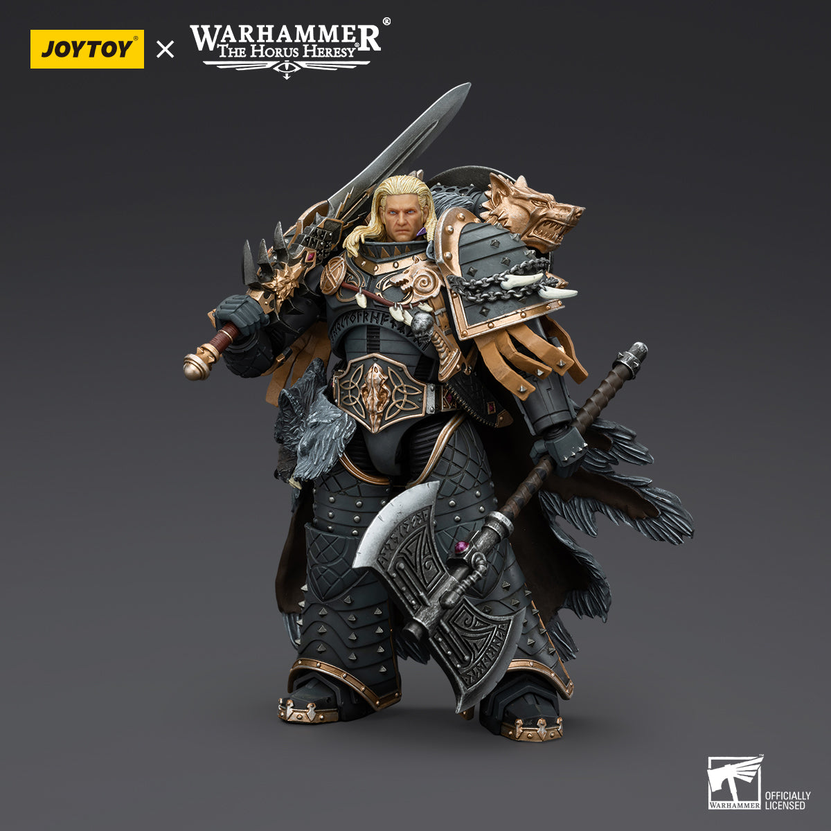 JOYTOY Warhammer The Horus Heresy - Space Wolves Leman Russ, Primarch of the VIth Legion