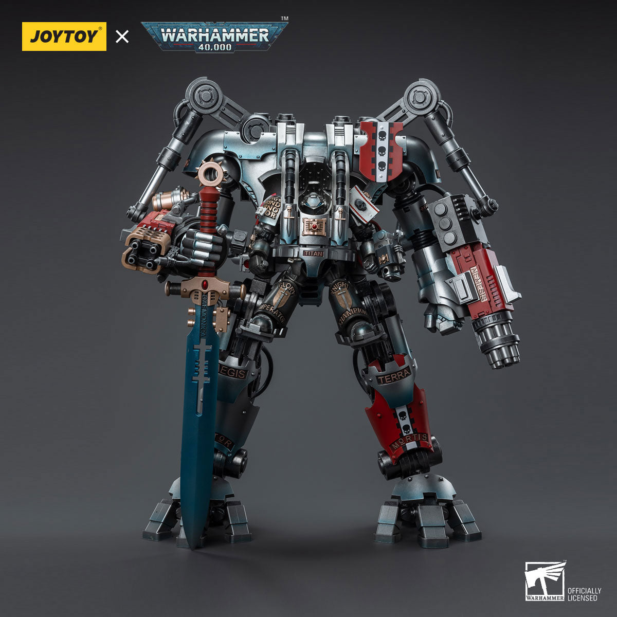 Grey Knights Nemesis Dreadknight in a standby pose