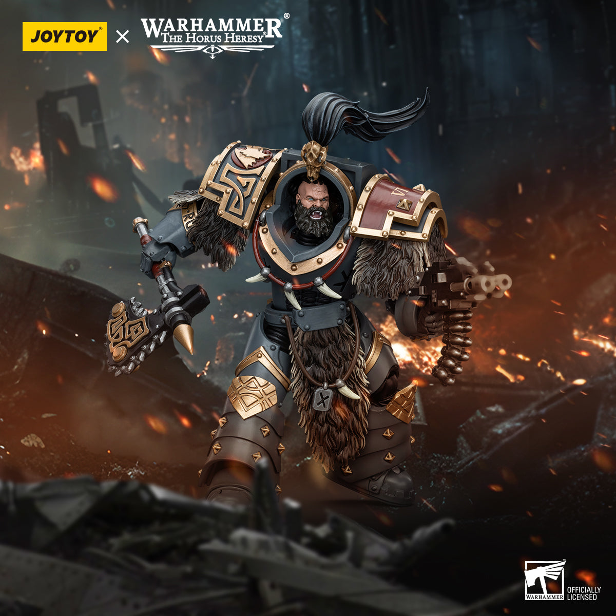 JOYTOY Warhammer The Horus Heresy - Space Wolves Varagyr Wolf Guard