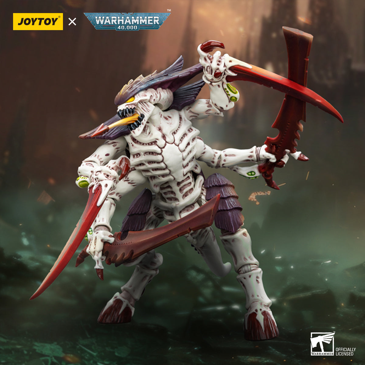JOYTOY Warhammer 40,000 - Tyranids Hive Fleet Leviathan Warrior #1 with Boneswords