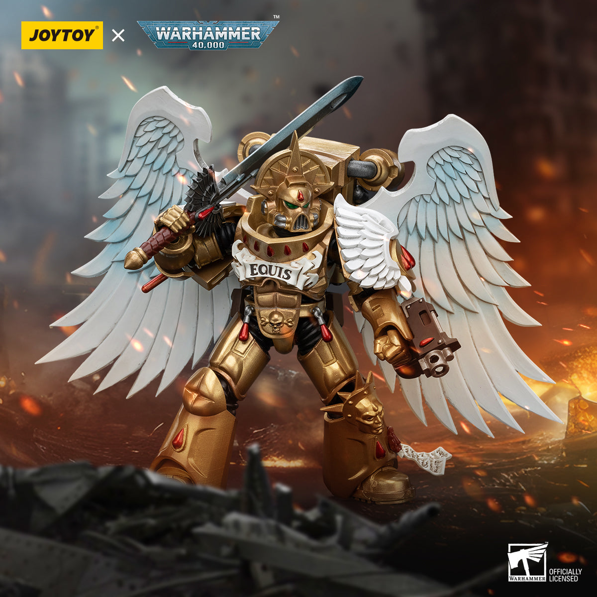 JOYTOY Warhammer 40,000 - Blood Angels Sanguinary Guard #2 with Encarmine Sword