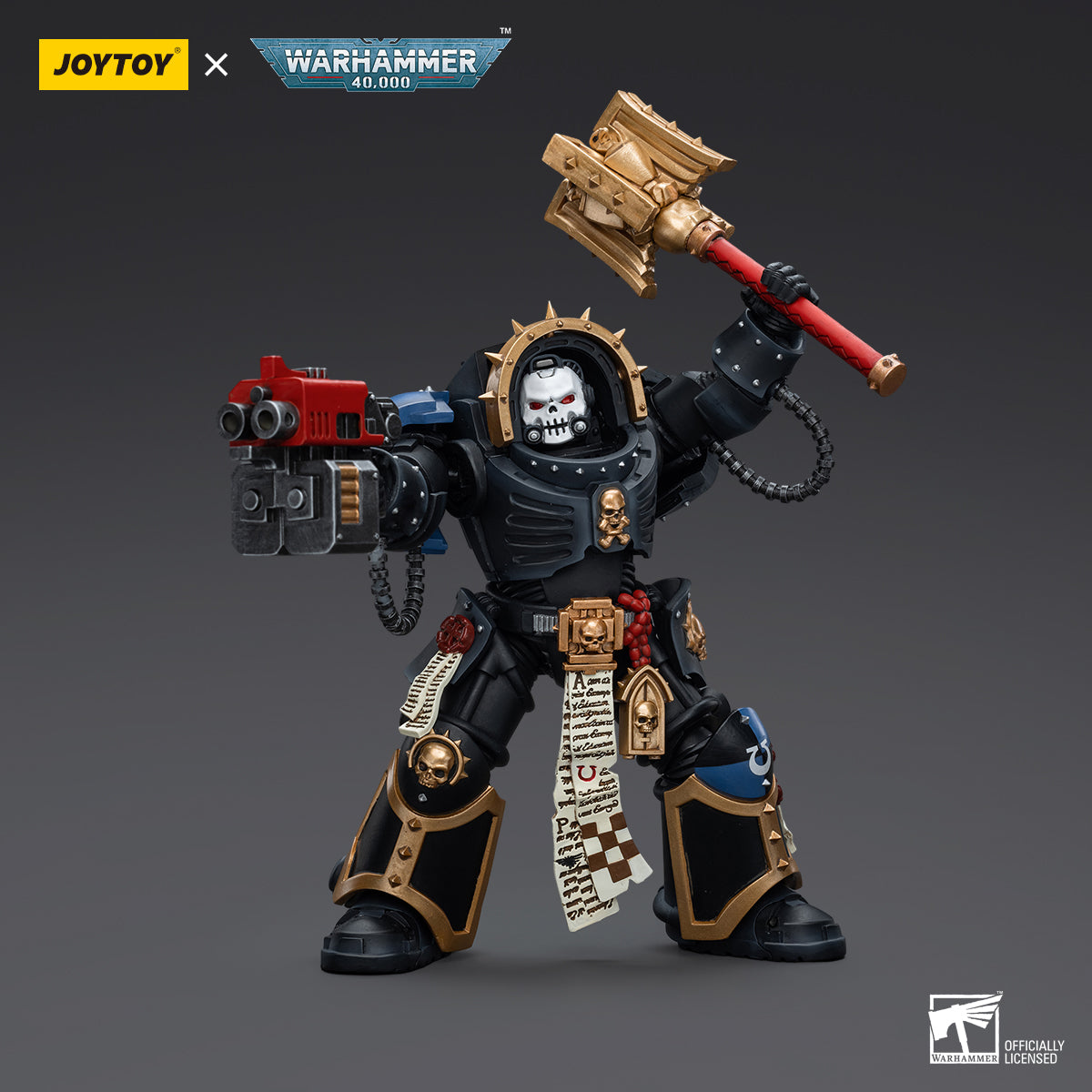 JOYTOY Warhammer 40,000 - Ultramarines Chaplain in Terminator Armour
