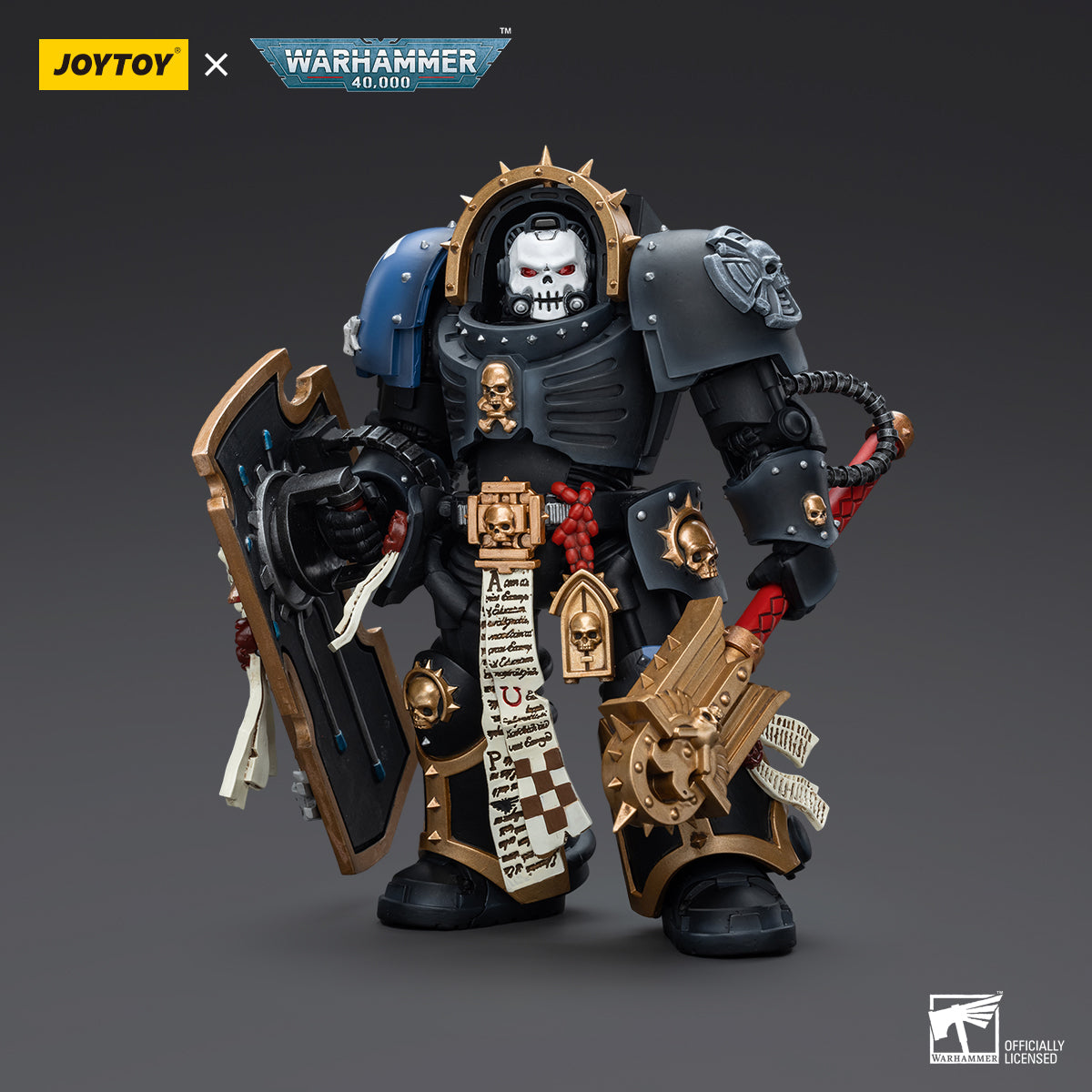 JOYTOY Warhammer 40,000 - Ultramarines Chaplain in Terminator Armour