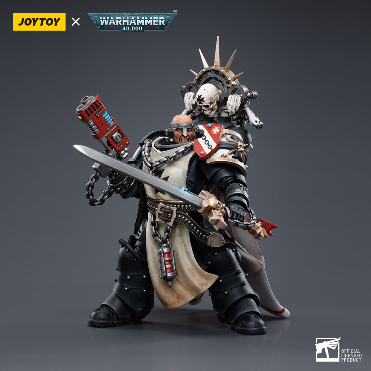 JOYTOY Warhammer 40,000 - Black Templars Marshal Baldeckrath