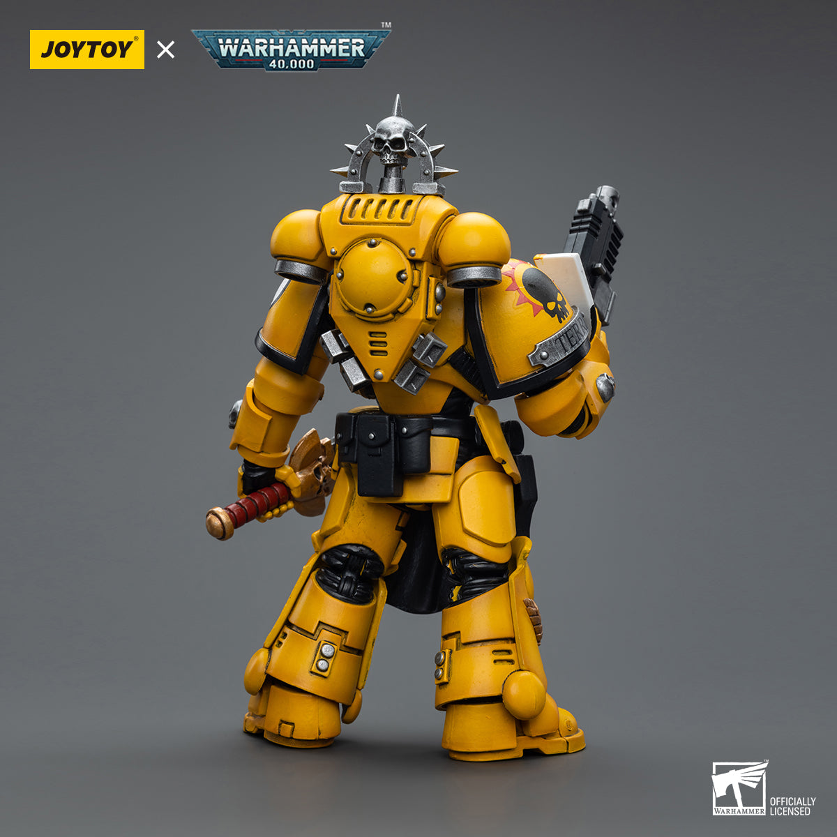 JOYTOY Warhammer 40,000 - Imperial Fists Lieutenant with Power Sword