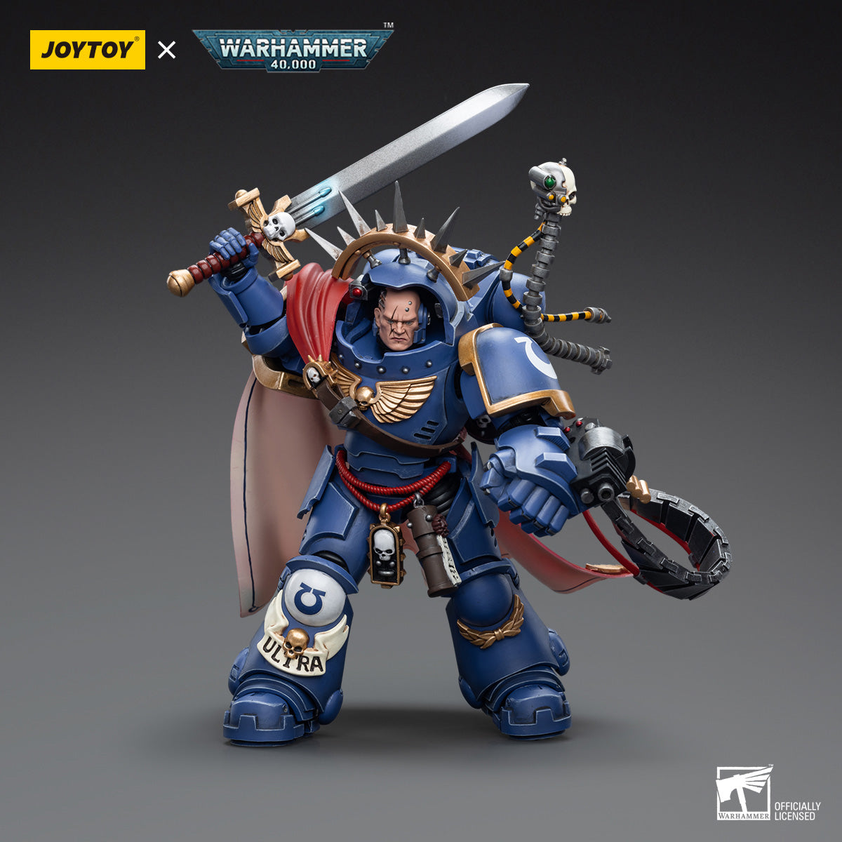 JOYTOY Warhammer 40,000 - Ultramarines Captain in Gravis Armour