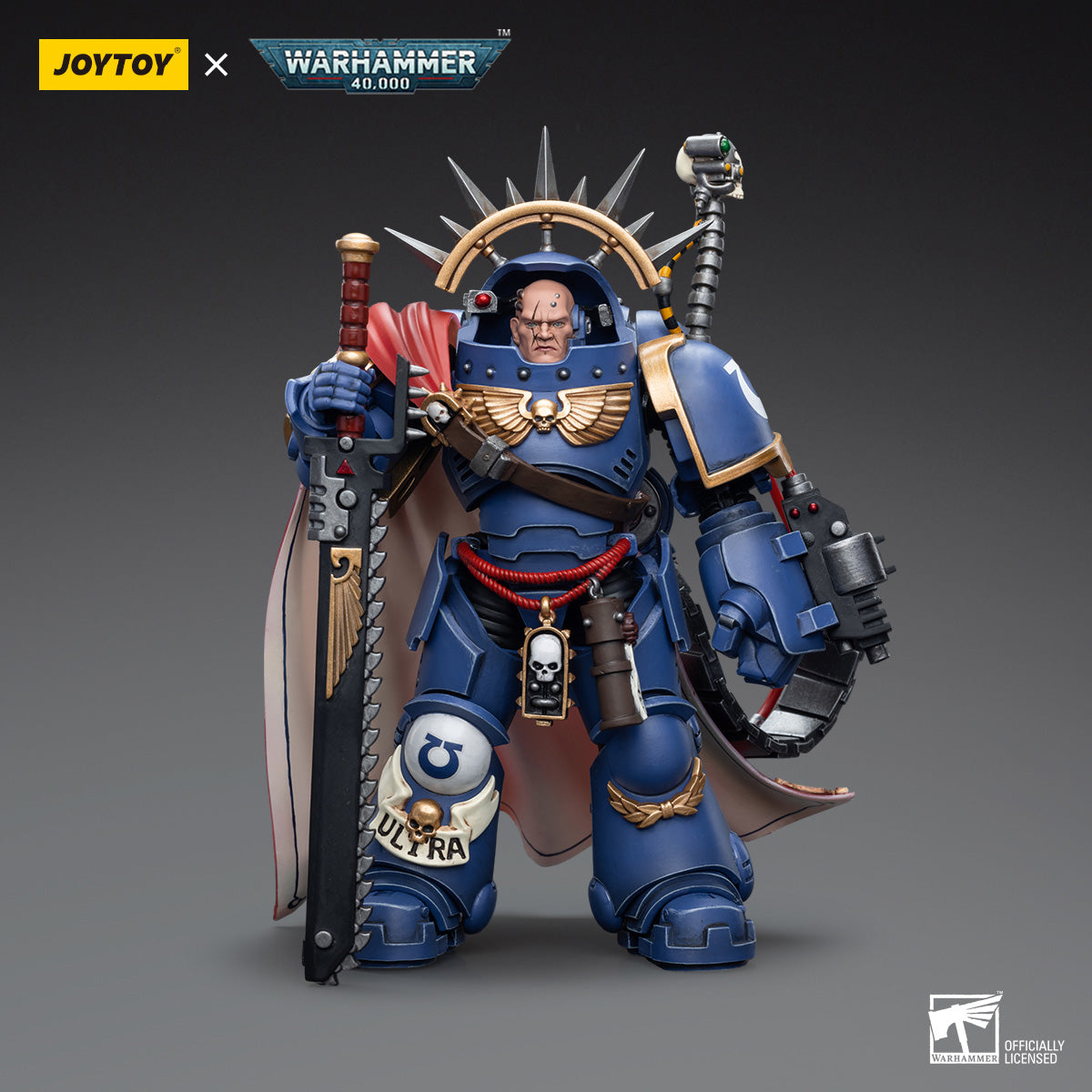 JOYTOY Warhammer 40,000 - Ultramarines Captain in Gravis Armour