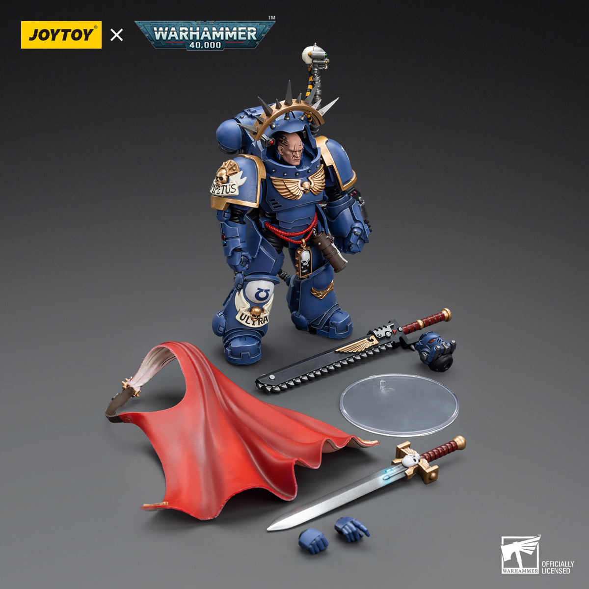 JOYTOY Warhammer 40,000 - Ultramarines Captain in Gravis Armour