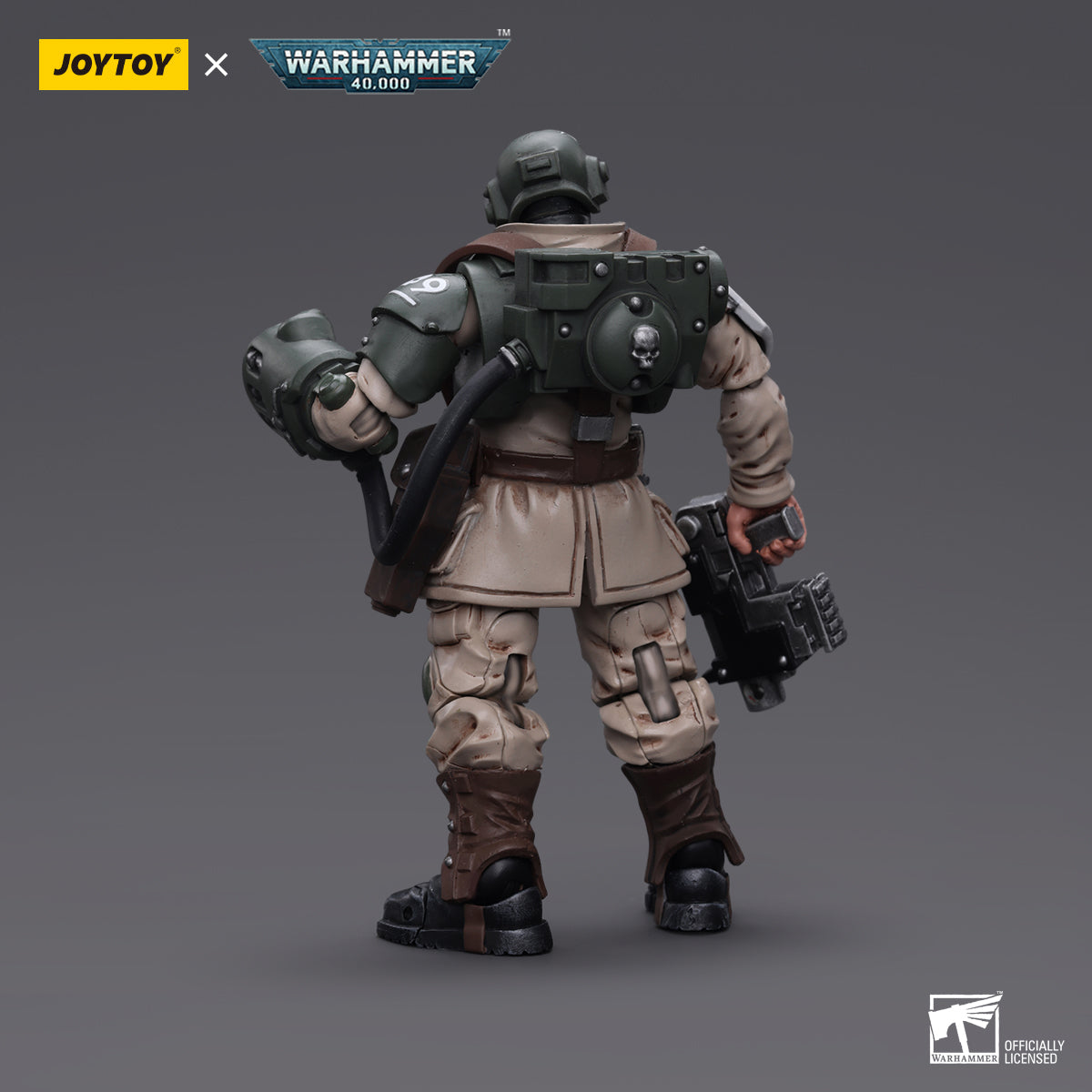 JOYTOY Warhammer 40,000 - Astra Militarum Veteran Sergeant with Power Fist