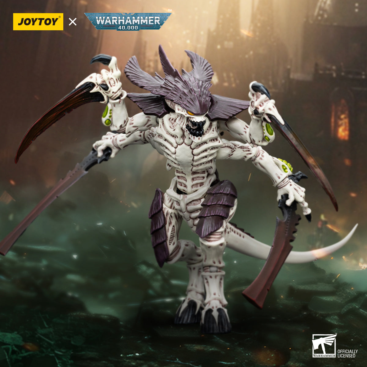 JOYTOY Warhammer 40,000 - Tyranids Hive Fleet Leviathan Warrior #2 with Boneswords