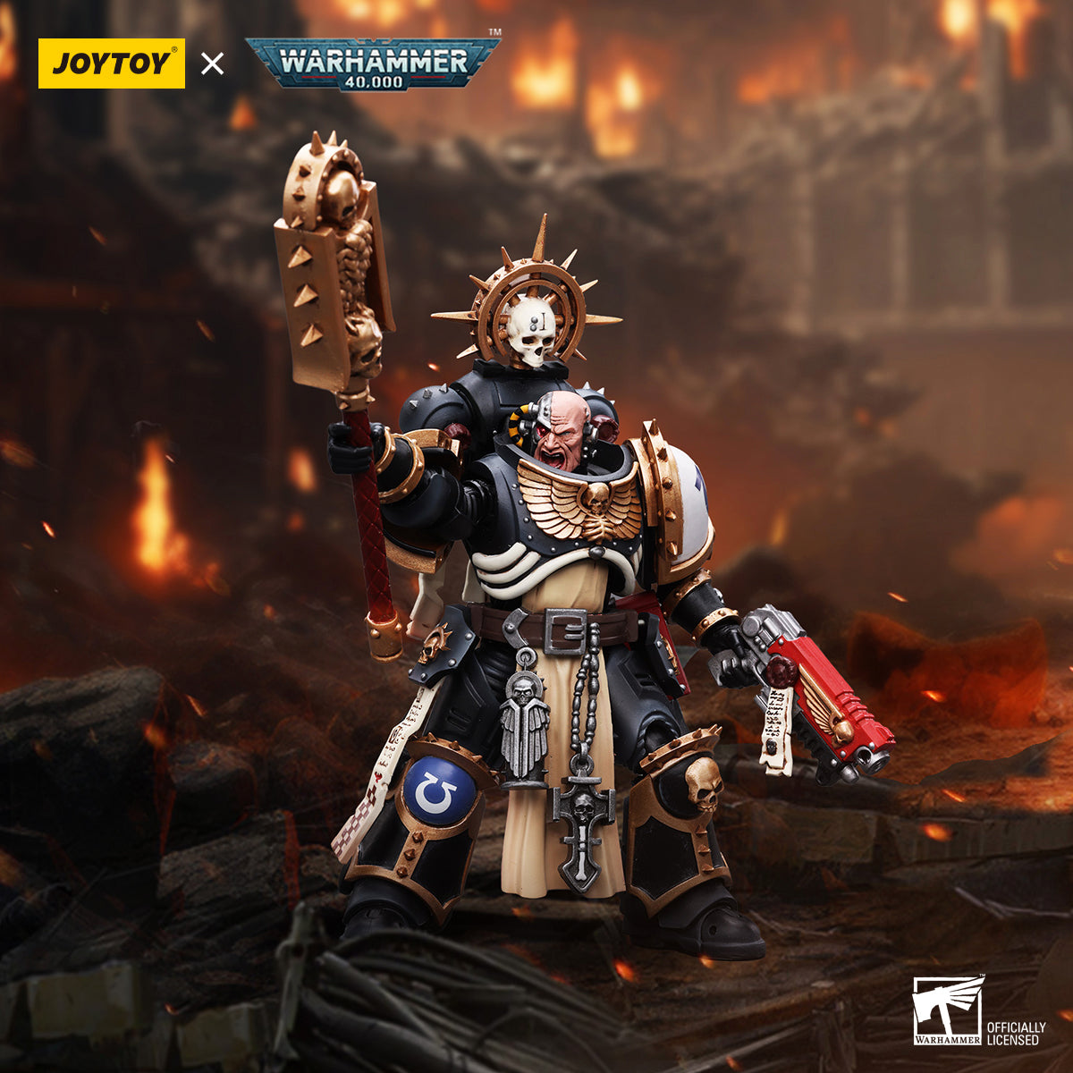 JOYTOY Warhammer 40,000 - Ultramarines Chaplain(Indomitus)