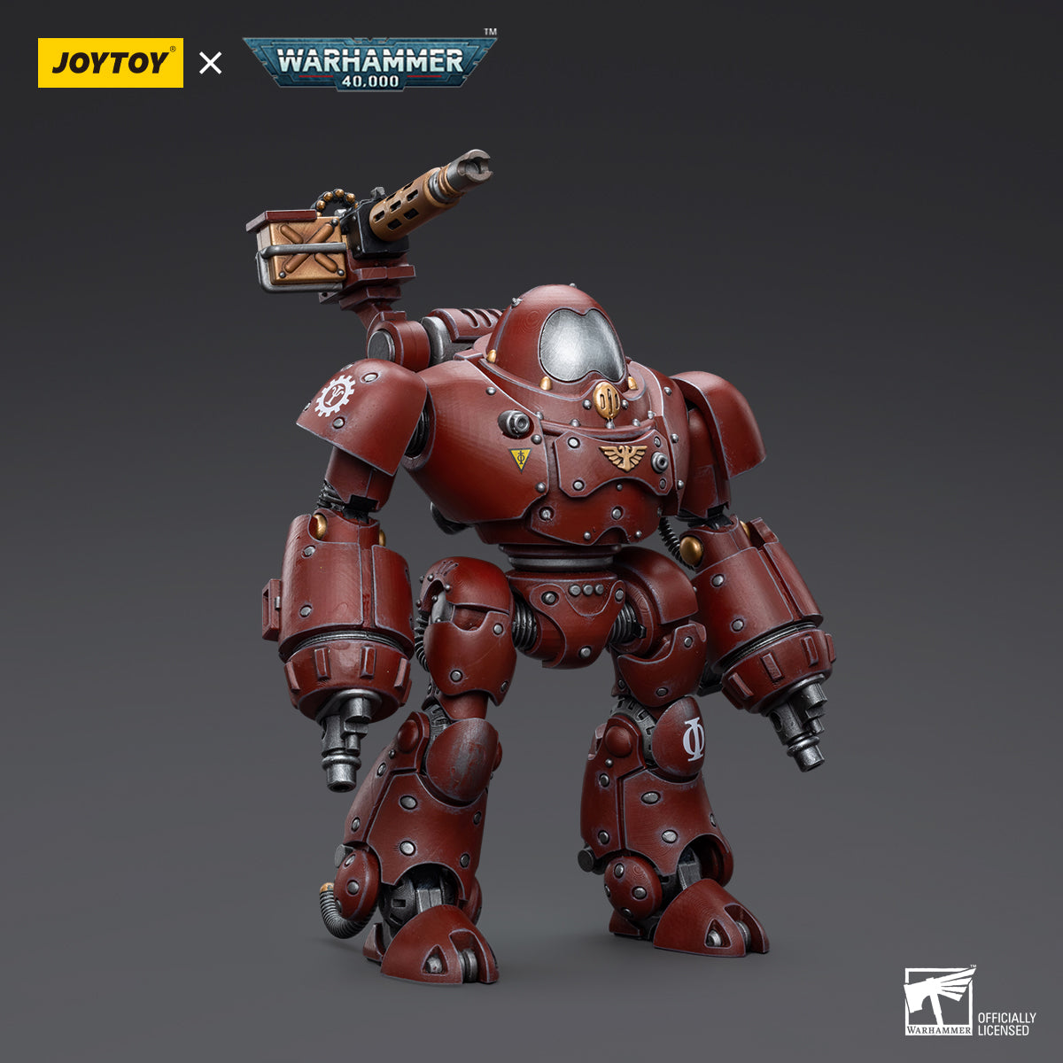 Side view of Kastelan Robot with Heavy Phosphor Blaster, showcasing the full profile of the mechanical giant.