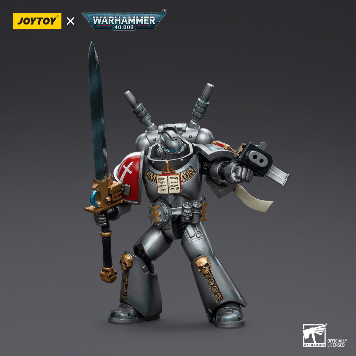 JOYTOY Warhammer 40,000 - Grey Knights Interceptor Squad Interceptor with Storm Bolter and Nemesis Force Sword