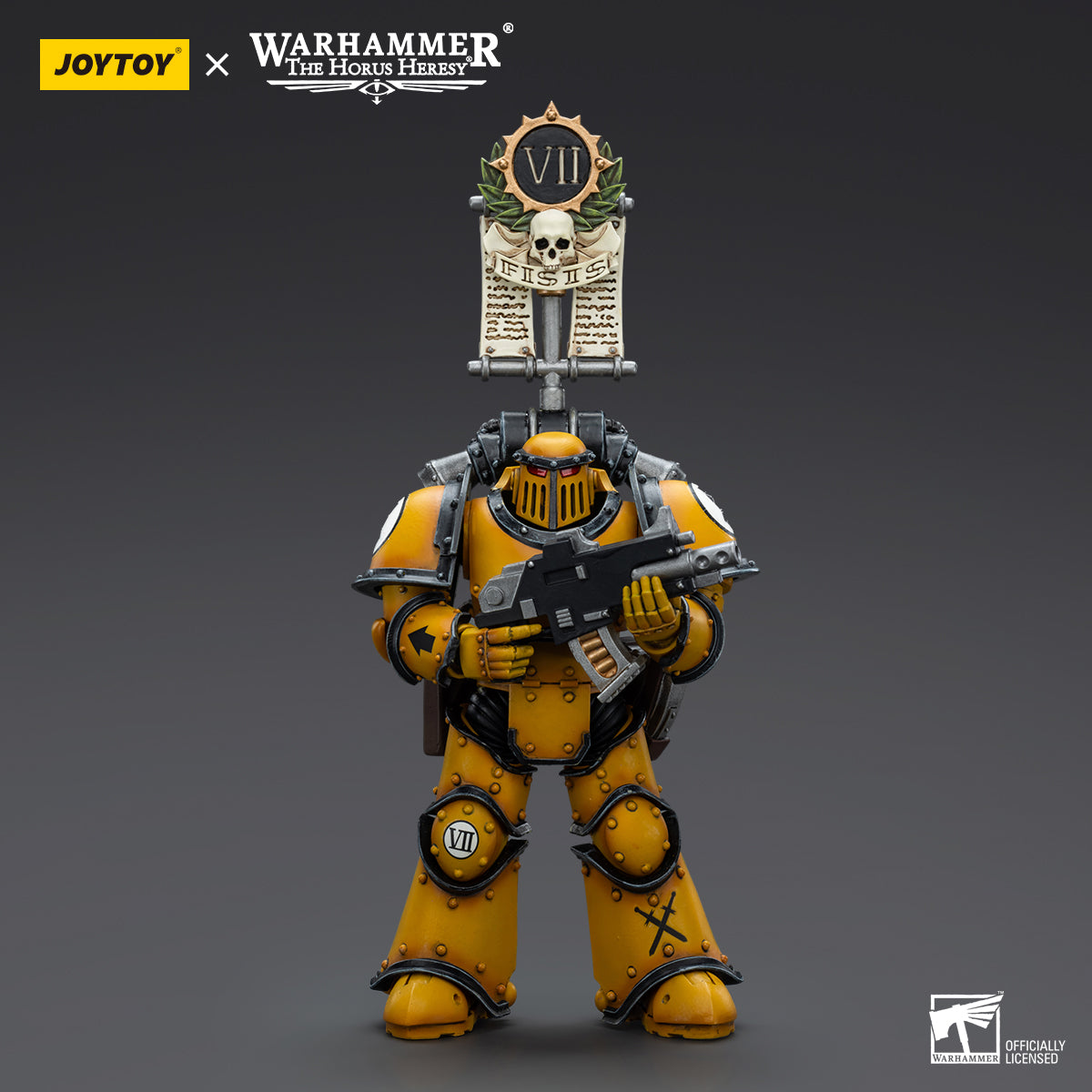 JOYTOY Warhammer The Horus Heresy - Imperial Fists MkIII Tactical Squad Legionary with Legion Vexilla
