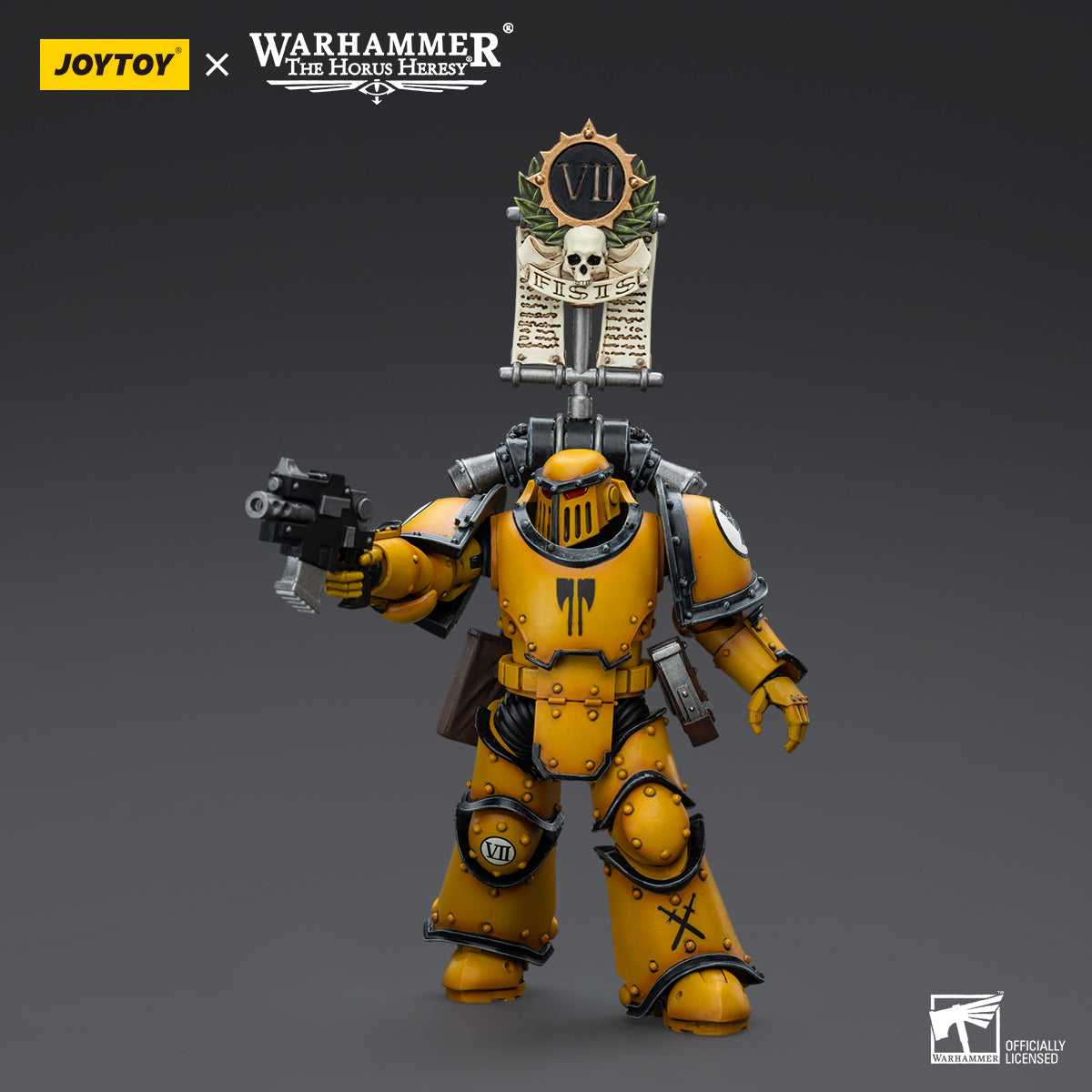 JOYTOY Warhammer The Horus Heresy - Imperial Fists MkIII Tactical Squad Legionary with Legion Vexilla