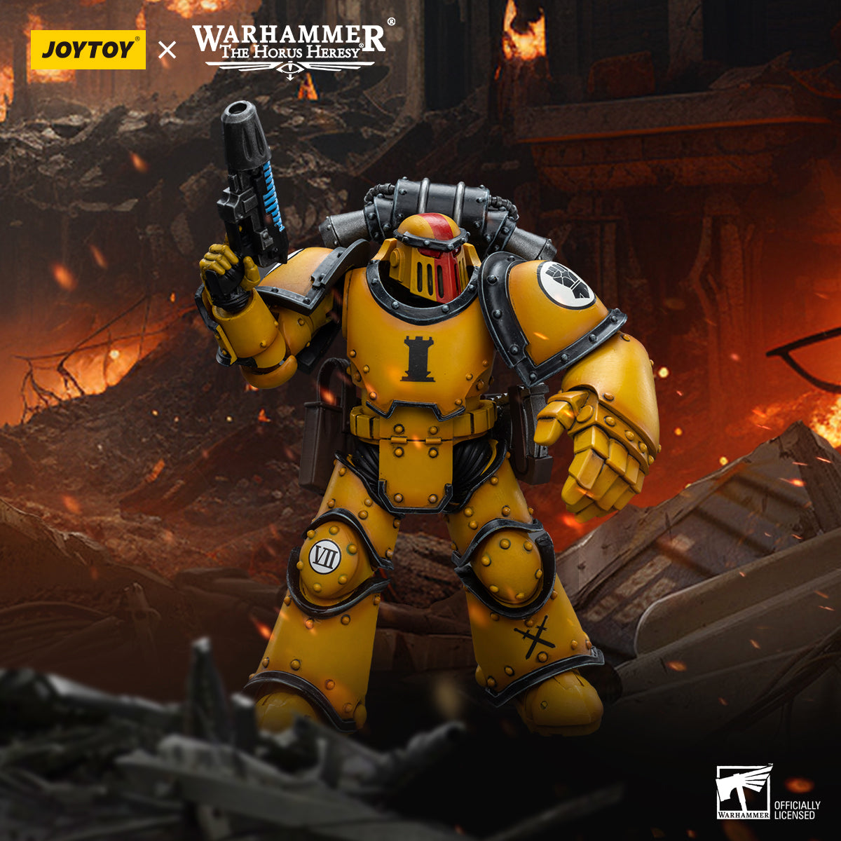 JOYTOY Warhammer The Horus Heresy - Imperial Fists MkIII Tactical Squad Sergeant with Power Fist