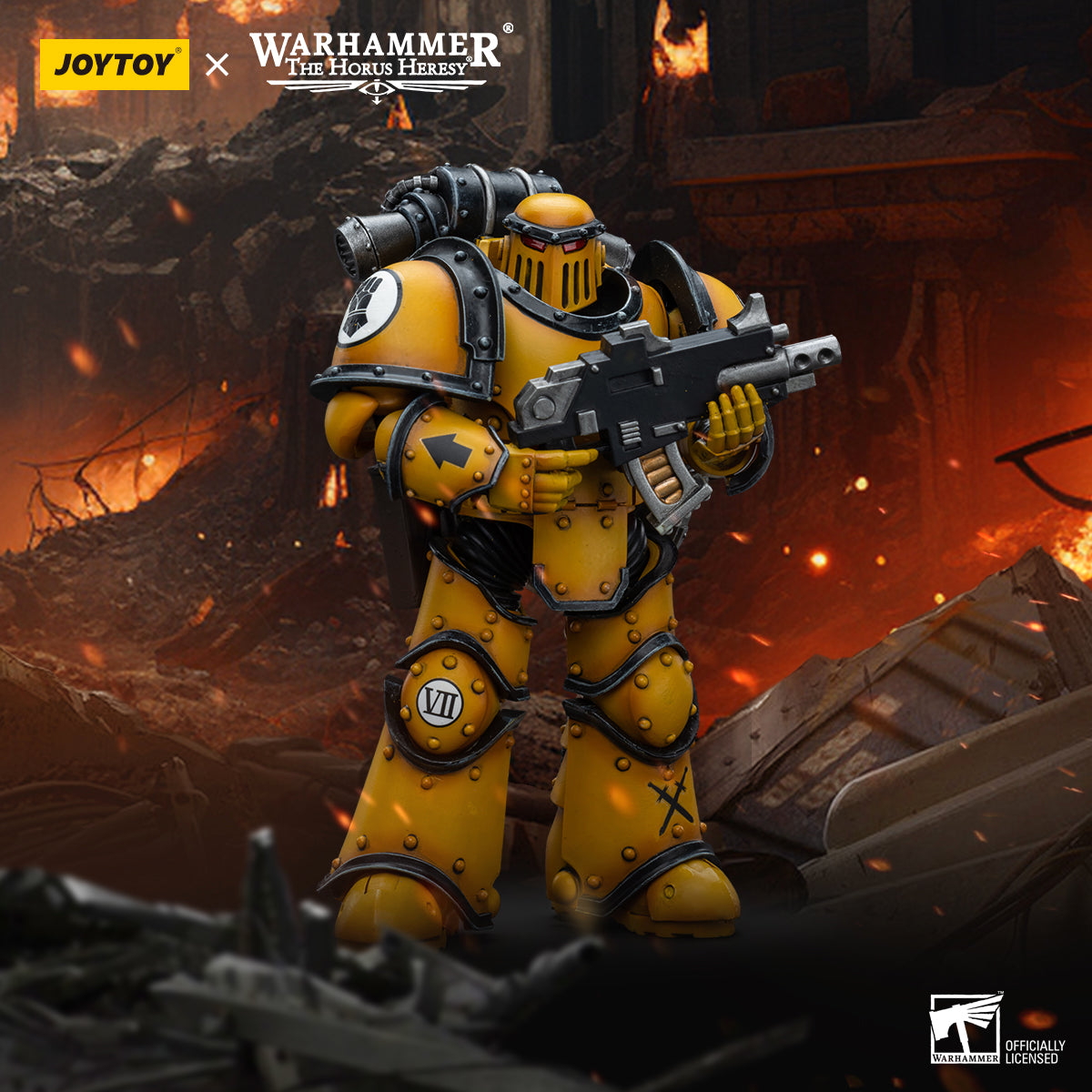 JOYTOY Warhammer The Horus Heresy - Imperial Fists MkIII Tactical Squad Legionary with Bolter