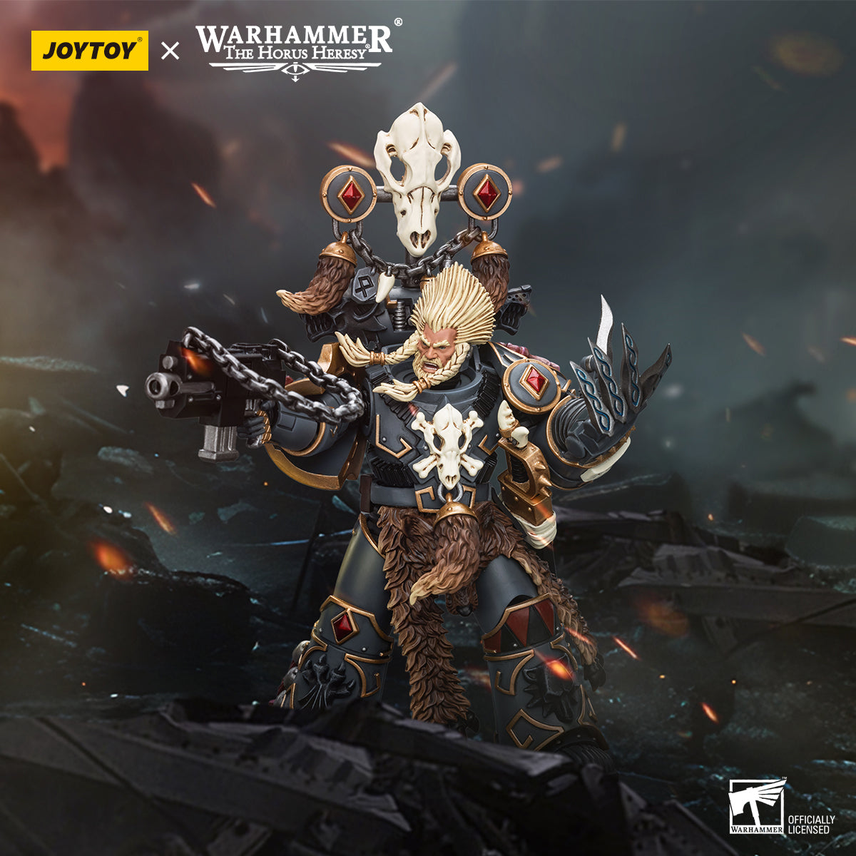 JOYTOY Warhammer The Horus Heresy - Space Wolves Geigor Fell-Hand